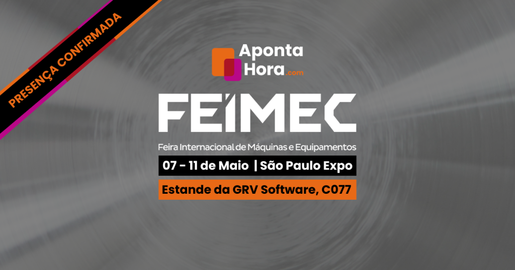 Aponta Hora expõe sua solução focada no setor metal mecânico na FEIMEC 2024.